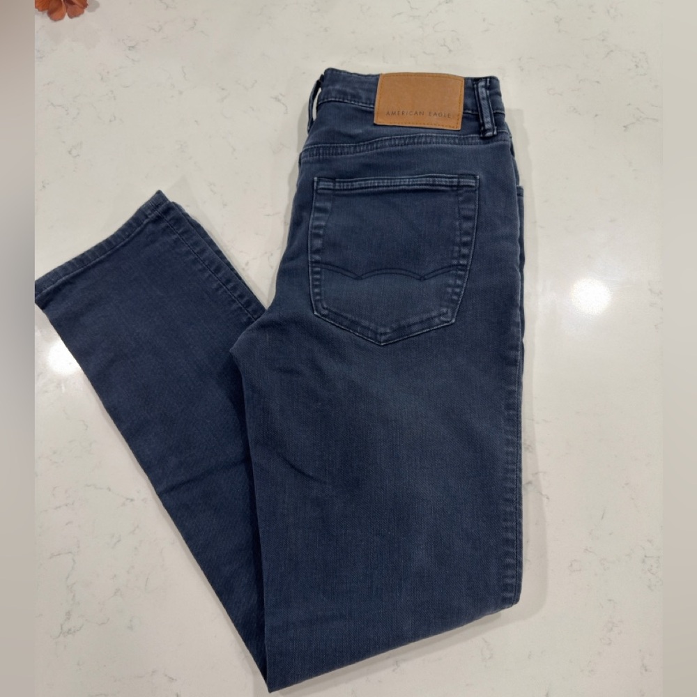 American Eagle Outfitters Men's Deep Indigo Slim Jeans